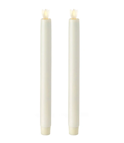 Remote Control Liown 10 Inch Ivory Moving Flame Taper Candle Set - 2 3 Remote Control Liown 10 Inch Ivory Moving Flame Taper Candle Set - 2