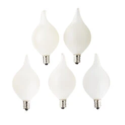 Box Of 5 Kismet String Light Replacement Bulbs - Matte White