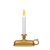 Dual Color Window Candle Amber / Warm White - Brass -Decorative Candle Shop 1325.b