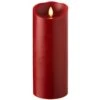 Moving Flame Red Candle Battery Operated 3.5 X 9 Timer - Remote Ready -Decorative Candle Shop 17811