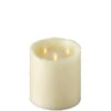 Triple Moving Flame 6 X 6 Inch Flameless Pillar Candle -Decorative Candle Shop 17979 triple moving flame candle
