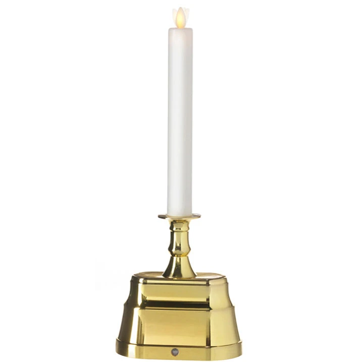 Moving Flame Brass Window Candle Battery Operated OR Plug In (AC Adapter Included) 3 Moving Flame Brass Window Candle Battery Operated OR Plug In (AC Adapter Included)
