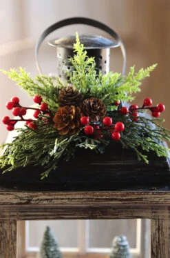 Battery Operated Lighted Wood Lantern - Santa Clause Christmas Scene 15.25 Inch -Decorative Candle Shop 2424730 top