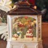 Lighted Water Lantern Flying Santa Over Town - Optional Music Setting -Decorative Candle Shop 2535440 santa new