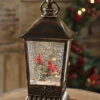 11.5 Inch Bronze Lighted Water Lantern - 2 Cardinals Design In Swirling Glitter - Timer 1 11.5 Inch Bronze Lighted Water Lantern - 2 Cardinals Design In Swirling Glitter - Timer -Decorative Candle Shop 2548290 pinecone