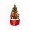 Red Knit Battery Operated Lighted Holiday Gift Bag - 21.5 Inch -Decorative Candle Shop 2549520 main image