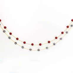 Buffalo Checked Plaid Garland 6 Feet - Assorted Set Of 2 -Decorative Candle Shop 2553820