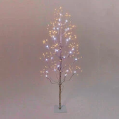 4 Foot White Birch Tree - 336 LED Lights - Multi Function Adapter 7 4 Foot White Birch Tree - 336 LED Lights - Multi Function Adapter -Decorative Candle Shop 25562680 2