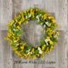 Battery Operated Daisy Wreath - 20 Warm White LED 19.5 Inch 2 Battery Operated Daisy Wreath - 20 Warm White LED 19.5 Inch -Decorative Candle Shop 2584150 boc