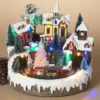 Battery Operated Lighted Musical Village With Moving Train -Decorative Candle Shop 2599620 close image