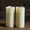 3 Inch Battery Operated Ivory Wax Votives Set Of 2 - Timer -Decorative Candle Shop 3 inch timer wax votive mai