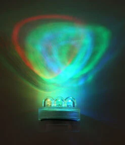 Super Bright 3 LED Color Changing Waterproof Tea Light - Set Of 10 -Decorative Candle Shop 3 led submersible