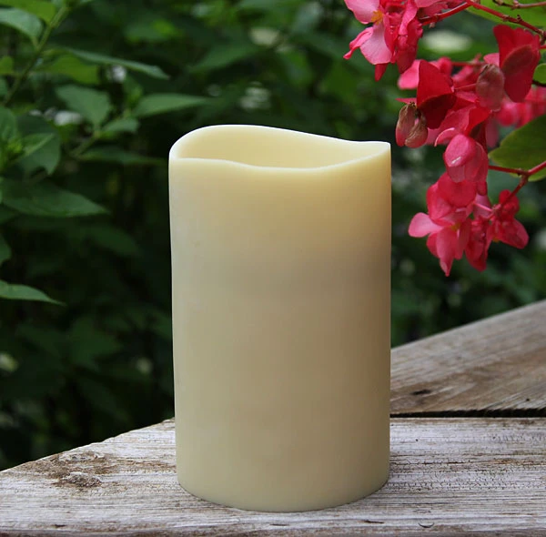 Resin Battery Operated Flameless Pillar 4 X 6 Smooth Finish 3 Resin Battery Operated Flameless Pillar 4 X 6 Smooth Finish