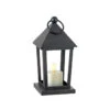 Moving Flame Metal Lantern With Moving Flame Tealight - 6.5 Inch 2 Moving Flame Metal Lantern With Moving Flame Tealight - 6.5 Inch -Decorative Candle Shop 36034 lantern