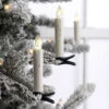 Remote Control 3.5 Inch Clip On Christmas Tree Taper Candle Battery Operated Set Of 10 -Decorative Candle Shop 3640602 on tree
