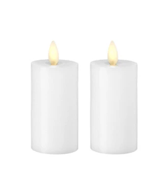 Wax 3.5 Inch White Moving Flame Votive Candles Set Of 2 - Remote Ready 3 Wax 3.5 Inch White Moving Flame Votive Candles Set Of 2 - Remote Ready