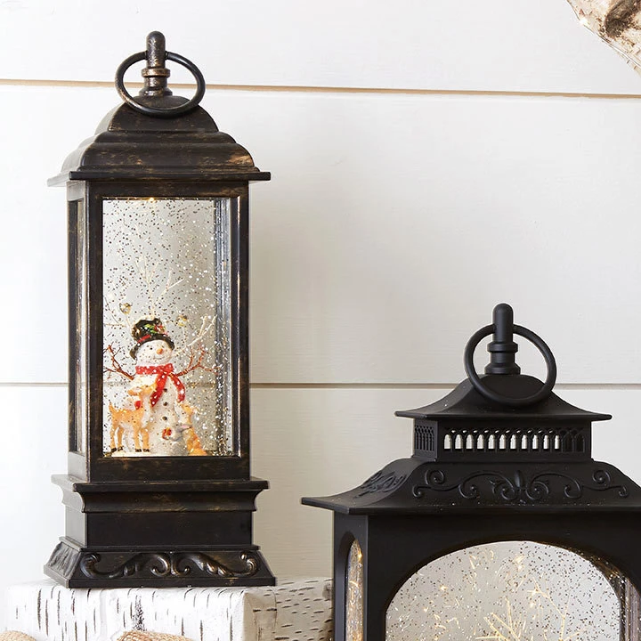 11 Inch Snowman Musical Lighted Water Lantern With Timer 3 11 Inch Snowman Musical Lighted Water Lantern With Timer