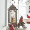 11 Inch Lighted Woodland Santa Swirling Christmas Water Globe