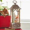 Santa Decorating Christmas Tree Woodland Carved House With Ivy Lighted Water Lantern 1 Santa Decorating Christmas Tree Woodland Carved House With Ivy Lighted Water Lantern -Decorative Candle Shop 3900770