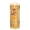 2 X 6 Inch Moving Flame Birch Wrapped Pillar Candle 1 2 X 6 Inch Moving Flame Birch Wrapped Pillar Candle -Decorative Candle Shop 39113