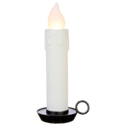 22.5 Inch Large Flickering Flame White Glitter Christmas Candle -Decorative Candle Shop 3916532 large white candle raz