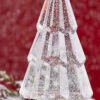 Clear Lighted Tree Water Lantern Acrylic Snow Globe With Silver Base - Timer -Decorative Candle Shop 3919212