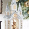 Nativity Lighted Water Church In Swirling Glitter Snow Globe - 16.25 Inch 2 Nativity Lighted Water Church In Swirling Glitter Snow Globe - 16.25 Inch -Decorative Candle Shop 3940507