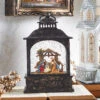 8 Inch Lighted Nativity Water Lantern In Swirling Glitter Battery Operated -Decorative Candle Shop 3940511 1