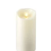 3 Inch Diameter Moving Flame Ivory 6 Inch Flameless Candle - Remote Ready -Decorative Candle Shop 3x6 ivory moving flame