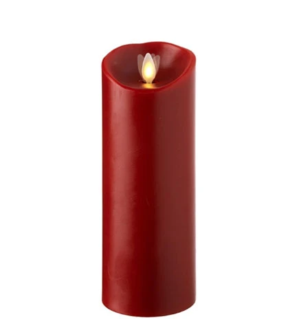 3 Inch Diameter Red Moving Flame 8 Inch Candle - Remote Ready 3 3 Inch Diameter Red Moving Flame 8 Inch Candle - Remote Ready