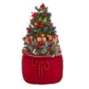 Red Bag With Lighted Tree And Cardinals - 24 Inch 2 Red Bag With Lighted Tree And Cardinals - 24 Inch -Decorative Candle Shop 4015548 2