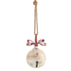 Metal Hanging Jingle Bell Ornament - 7.75 Inch RAZ -Decorative Candle Shop 4015936 main