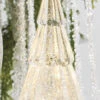 11.75 Inch Clear Lighted Tree Water Lantern Acrylic Snow Globe With Silver Base -Decorative Candle Shop 4016313 2