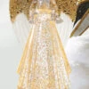 13 Inch Lighted Angel With Gold Swirling Glitter Water Lantern - Timer 2 13 Inch Lighted Angel With Gold Swirling Glitter Water Lantern - Timer -Decorative Candle Shop 4019106 MAIN IMAGE