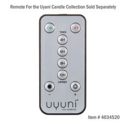 Uyuni 2.25 Inch X 9.75 Inch Ivory Pillar Candle - Remote Ready -Decorative Candle Shop 4034520 remote 2