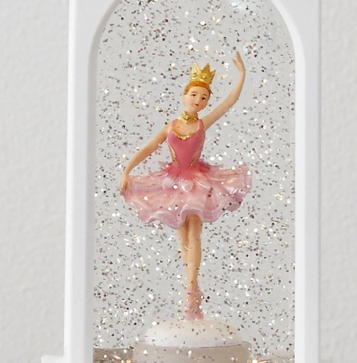 Animated Sugar Plum Fairy Ballerina Musical Lighted White Water Lantern 5 Animated Sugar Plum Fairy Ballerina Musical Lighted White Water Lantern - Image 3