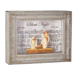 Holy Family Musical Lighted Water Picture Frame - USB Cord Included
