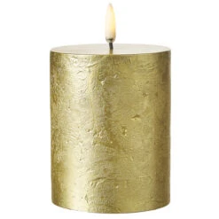 Uyuni 3 Inch X 5 Inch Gold Textured Pillar Candle - Remote Ready 7 Uyuni 3 Inch X 5 Inch Gold Textured Pillar Candle - Remote Ready -Decorative Candle Shop 4134506 main