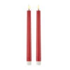 Uyuni 11 Inch Red Taper Candle Set Of 2 - Remote Ready -Decorative Candle Shop 4134531 main