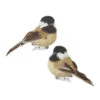 3.5 Inch Clip On Chickadee Bird Ornament (Set Of 2) -Decorative Candle Shop 4153305 raz
