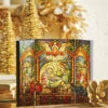 Nativity Faux Stained Glass Trifold Lighted Canvas Print - 18 Inch 1 Nativity Faux Stained Glass Trifold Lighted Canvas Print - 18 Inch -Decorative Candle Shop 4155113 lifestyle print