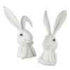 15.5 " Set Of 2 Resin Thinking Rabbit Decorative Figurines - From RAZ