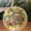 Chickadee Lighted Crackle Ball Battery Operated 6 Inch With Timer - NEW 2023 -Decorative Candle Shop 4224535 chick big