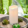 Solar Outdoor White Resin Candle 4 X 8 Inch - Heavy Weighted Base 1 Solar Outdoor White Resin Candle 4 X 8 Inch - Heavy Weighted Base -Decorative Candle Shop 44577 main