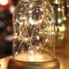 Glass Display Dome Cloche With 20 Suspended LED Fairy Lights 6.5 High -Decorative Candle Shop 6.25 inch cloche