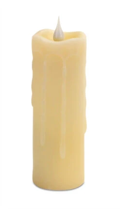 Moving Flame Simplux Ivory Slim Pillar 2 X 6 - Multi Timer - Remote Ready -Decorative Candle Shop 62867 main image