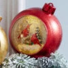 Lighted Musical Snow Globe With Cardinals Ornament - 6.25 Inch -Decorative Candle Shop 68565 melrose water snow globe