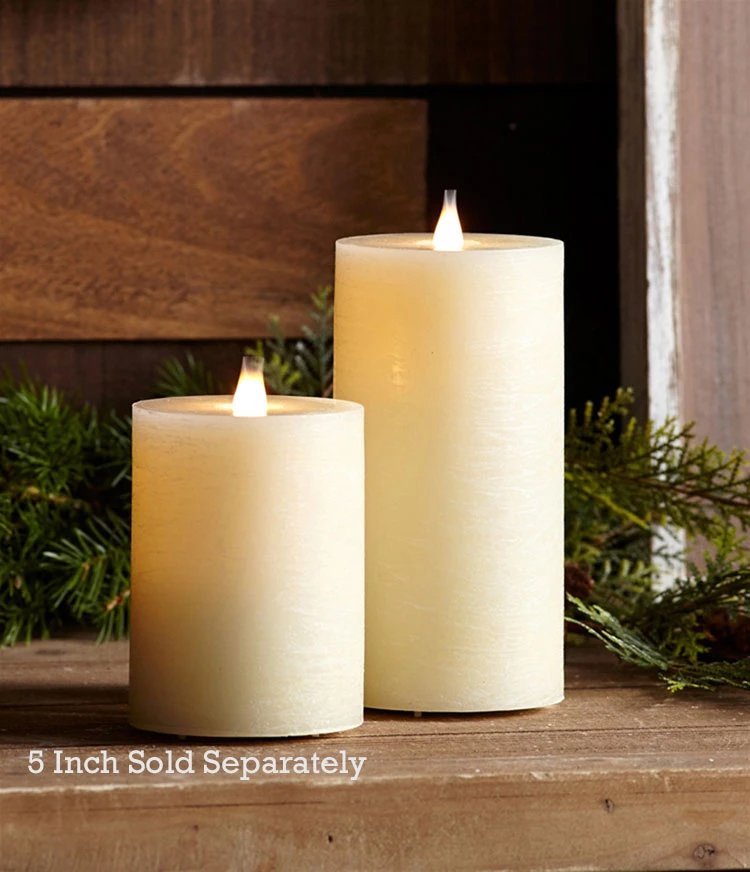 Simplux LED Designer Candle Ivory Flat Top - Moving Flame 3.5x7 3 Simplux LED Designer Candle Ivory Flat Top - Moving Flame 3.5x7