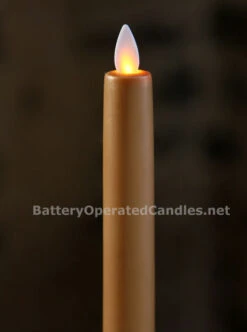 8 Inch Taupe Moving Flame Battery Operated Taper Candle - Timer 5 8 Inch Taupe Moving Flame Battery Operated Taper Candle - Timer -Decorative Candle Shop 8 inch taupe moving flame t