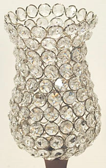 Crystal Candelabra Globe - 7 Inch Tall X 5 Inch Diameter